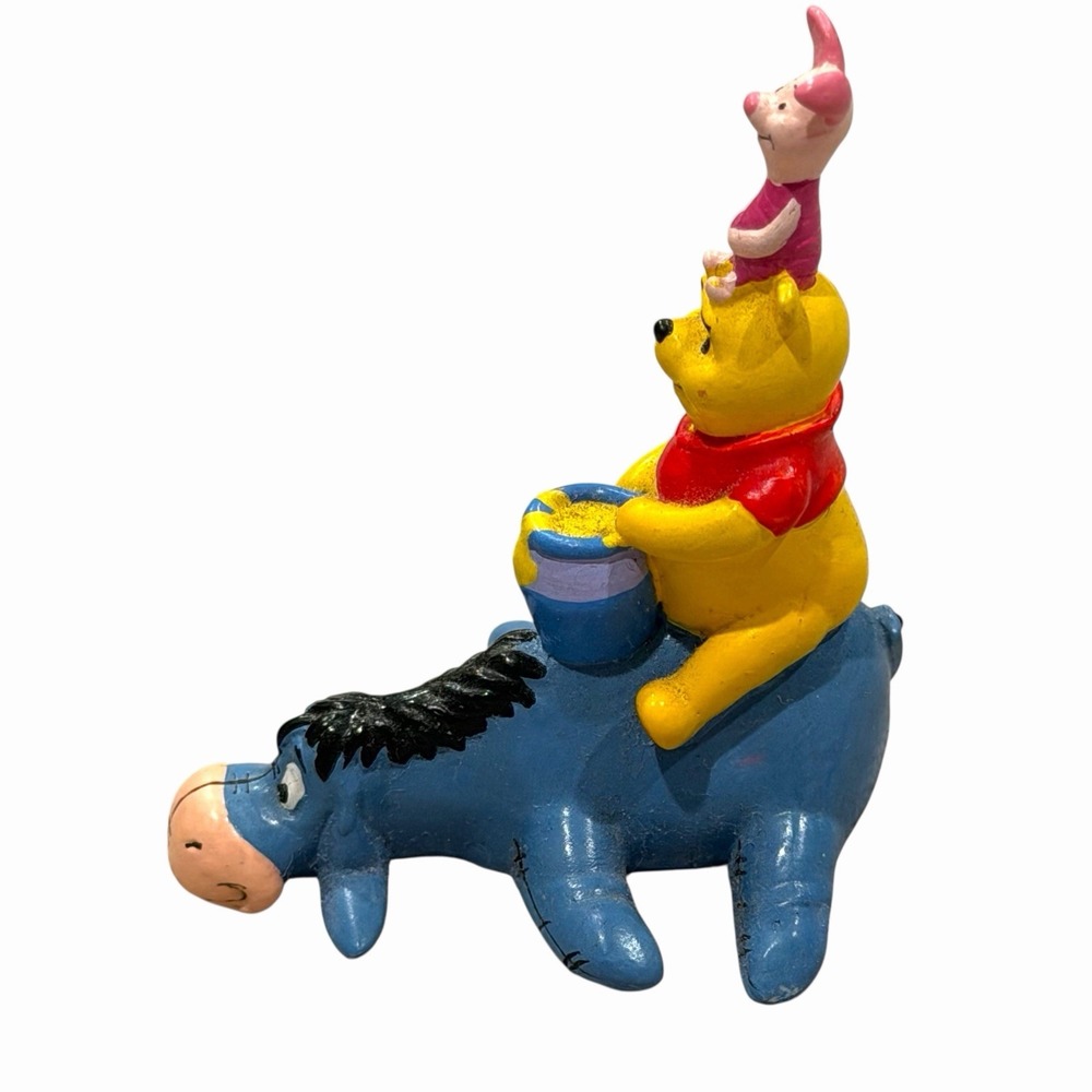 VTG Disney DecoPac Winnie‎ the Pooh Eeyore Piglet Action Figure Cake Topper - Picture 3 of 6